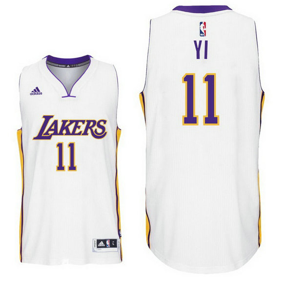 camiseta Yi Jianlian 11 los angeles lakers rev30 blanca