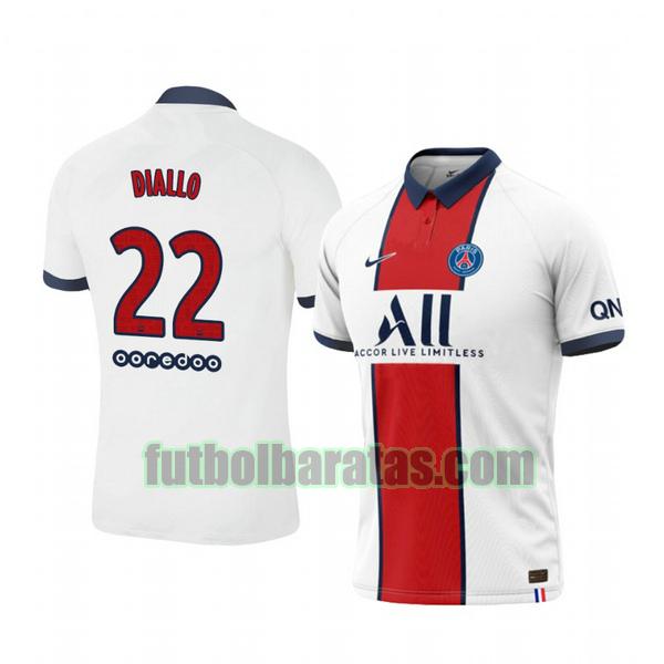 camiseta abdou diallo 22 camiseta paris saint germain 2020-2021 segunda