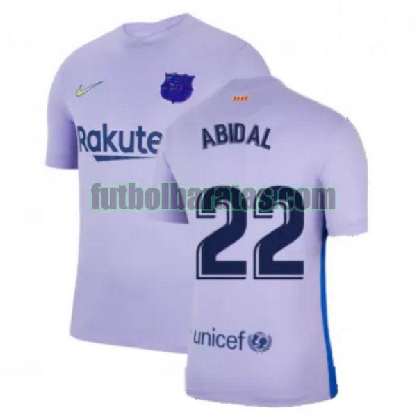 camiseta abidal 22 barcelona 2021 2022 amarillo segunda