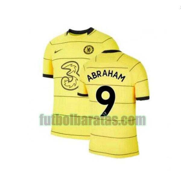 camiseta abraham 9 chelsea 2021 2022 amarillo tercera