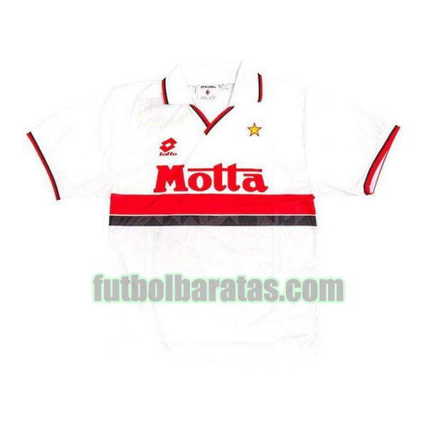 camiseta ac milan 1993-1994 blanco segunda