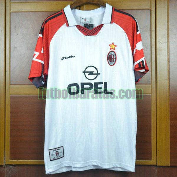 camiseta ac milan 1997-1998 blanco segunda