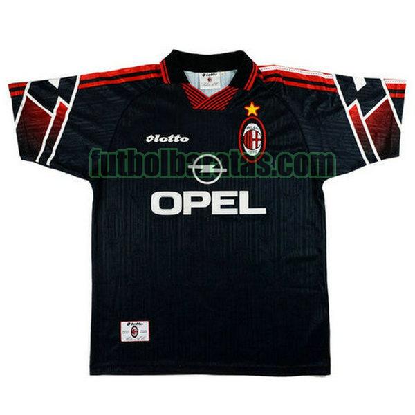 camiseta ac milan 1997-1998 negro tercera