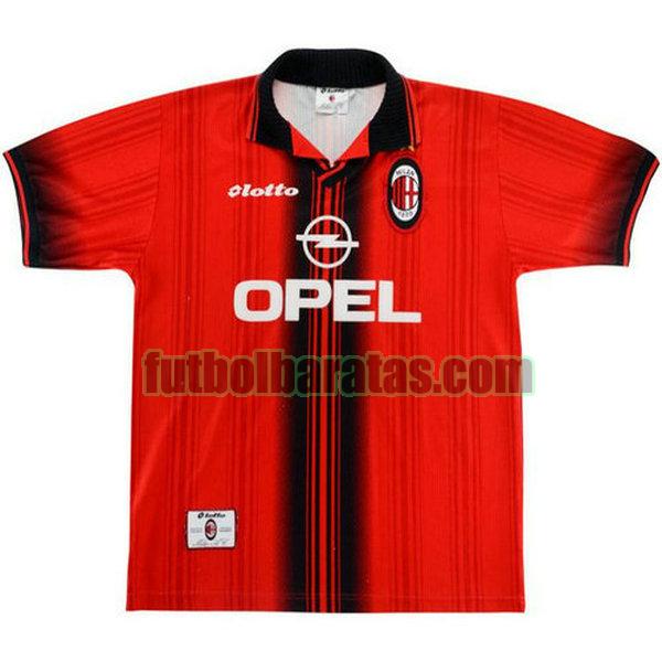 camiseta ac milan 1997-1998 rojo primera