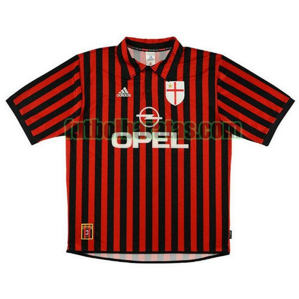 camiseta ac milan 1999-2000 rojo primera