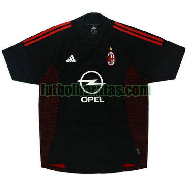 camiseta ac milan 2002-2003 negro tercera