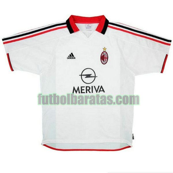 camiseta ac milan 2003-2004 blanco segunda