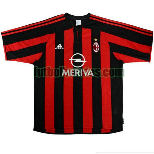 camiseta ac milan 2003-2004 rojo primera