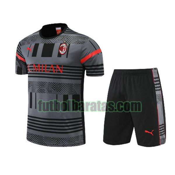 camiseta ac milan 2022 2023 gris training conjunto