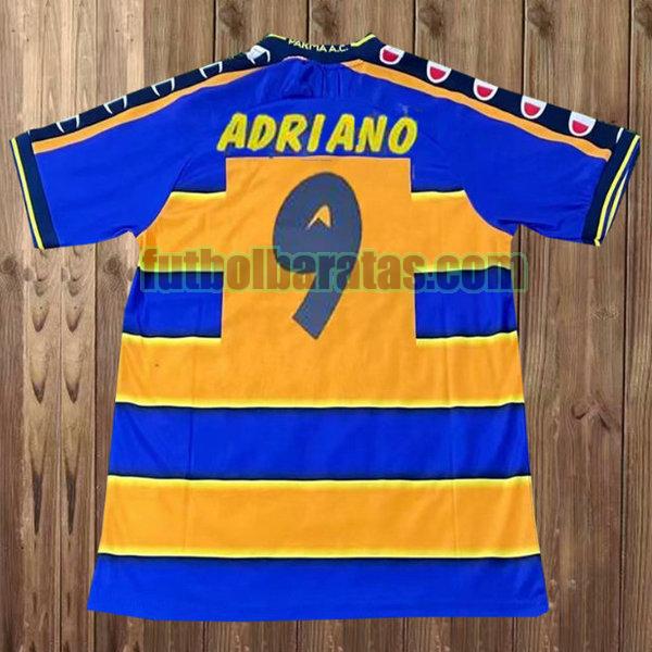 camiseta adriano 9 parma 2002-2003 azul primera