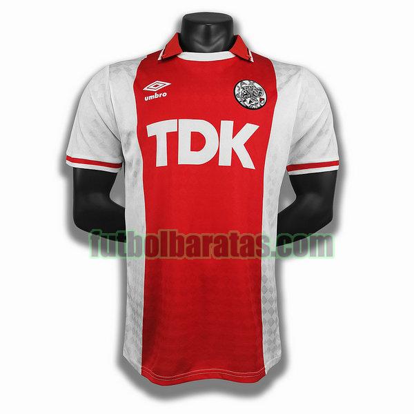 camiseta ajax 1990 rojo primera player