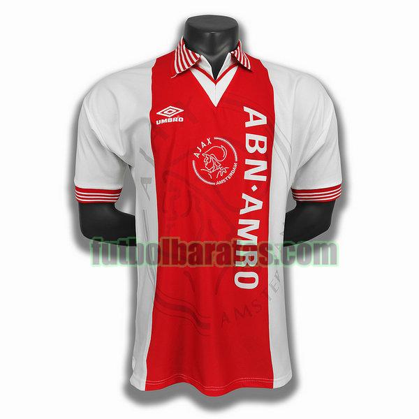 camiseta ajax 1994 95 rojo primera player