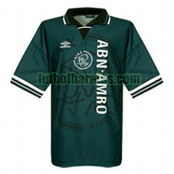 camiseta ajax 1995-1996 azul segunda