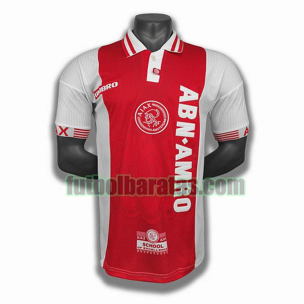 camiseta ajax 1997 98 rojo primera player