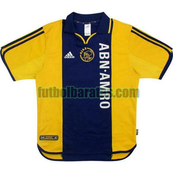 camiseta ajax 2000-2001 amarillo segunda