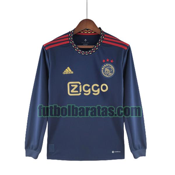 camiseta ajax 2022 2023 azul segunda ml