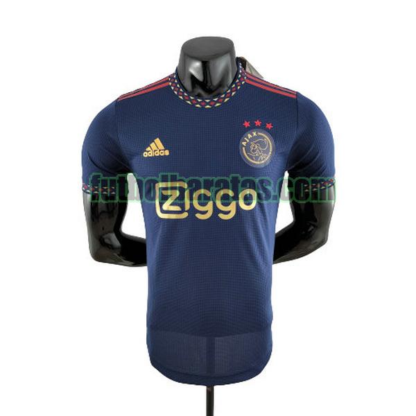 camiseta ajax 2022 2023 azul segunda player