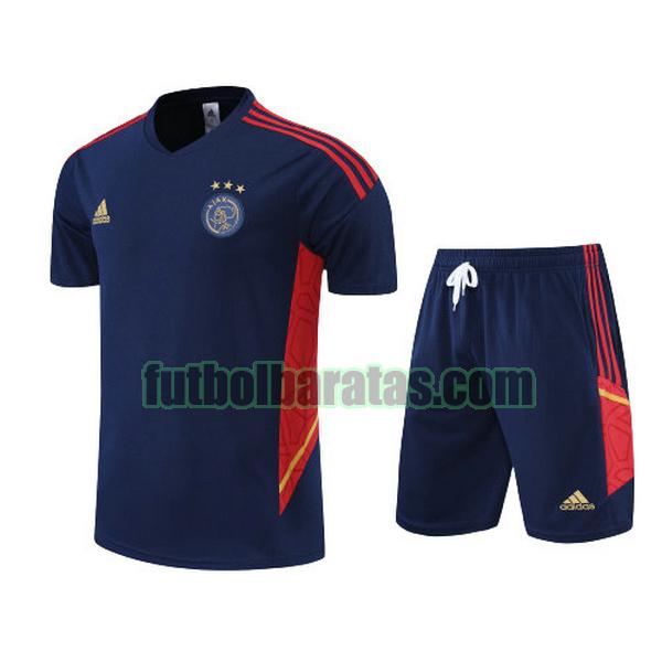 camiseta ajax 2022 2023 azul training conjunto