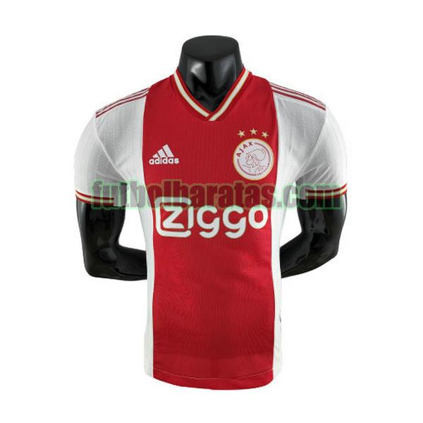 camiseta ajax 2022 2023 rojo blanco primera player