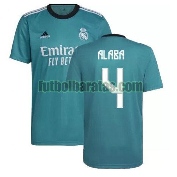 camiseta alaba 4 real madrid 2021 2022 verde tercera