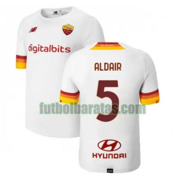 camiseta aldair 5 roma 2021 2022 blanco segunda