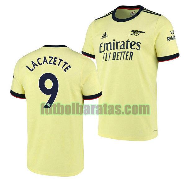camiseta alexandre lacazette 9 juventus 2021 2022 amarillo segunda