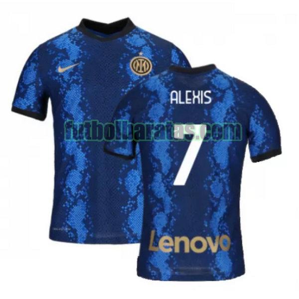 camiseta alexis 7 inter milán 2021 2022 azul primera