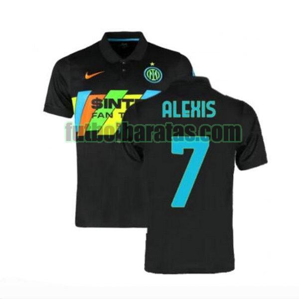 camiseta alexis 7 inter milán 2021 2022 negro tercera