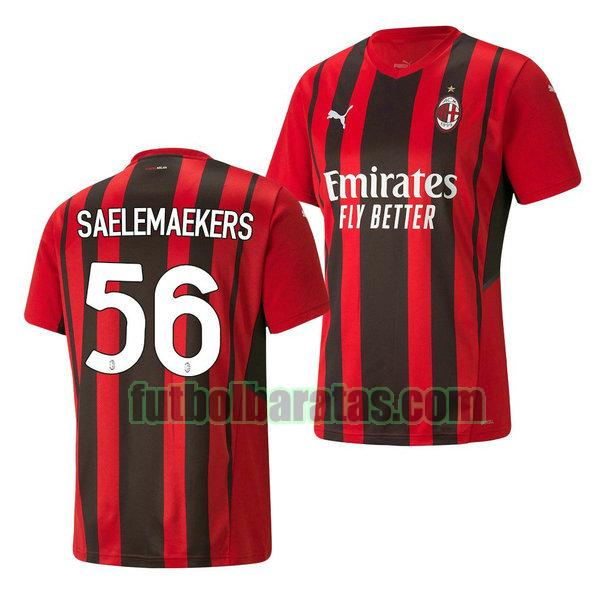 camiseta alexis saelemaekers 56 arsenal 2021 2022 rojo primera