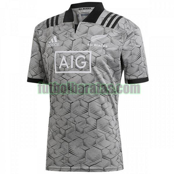 camiseta all blacks 2018 gris formación