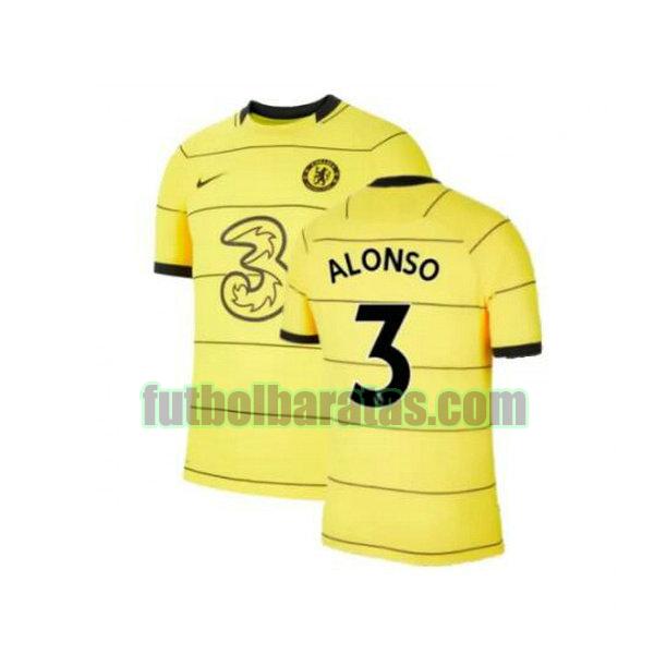 camiseta alonso 3 chelsea 2021 2022 amarillo tercera