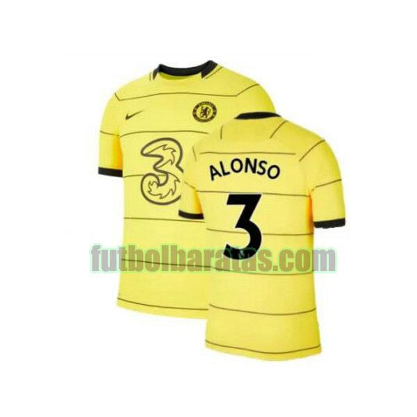 camiseta alonso 3 chelsea 2021 2022 amarillo tercera