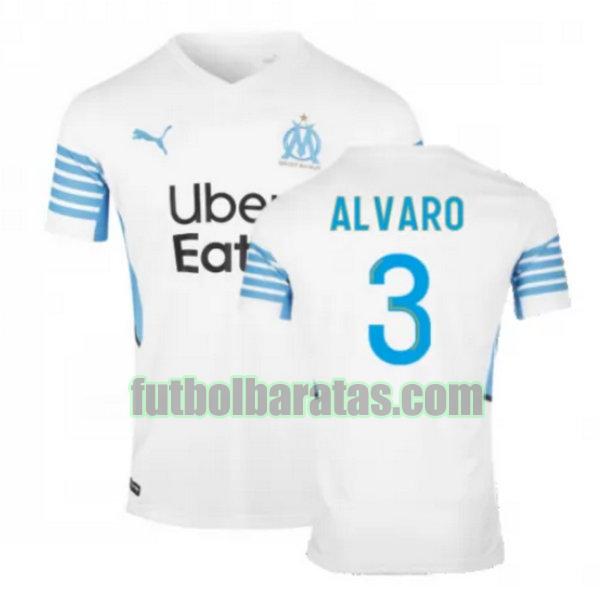 camiseta alvaro 3 marsella 2021 2022 blanco primera