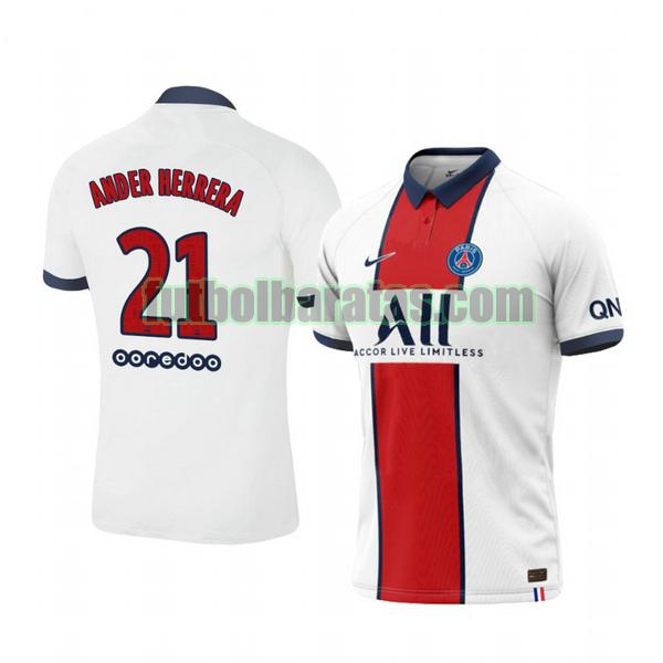 camiseta ander herrera 21 camiseta paris saint germain 2020-2021 segunda