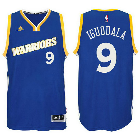 camiseta andre iguodala 9 golden state warriors 2017 azul