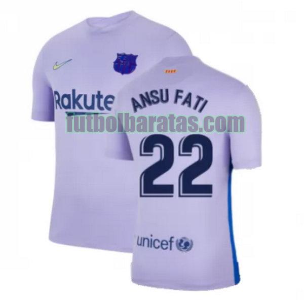 camiseta ansu fati 22 barcelona 2021 2022 amarillo segunda