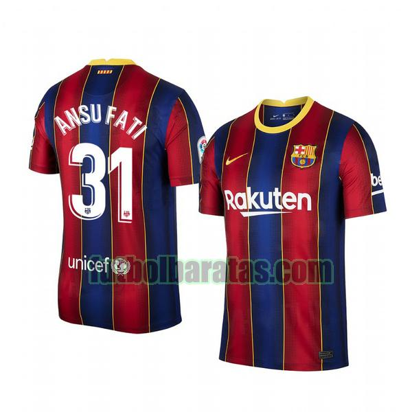 camiseta ansu fati 31 camiseta barcelona 2020-2021 primera