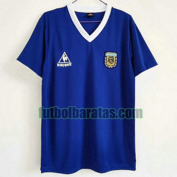 camiseta argentina 1986 azul segunda
