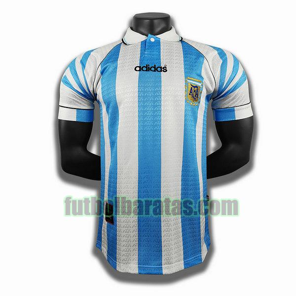 camiseta argentina 1994 1996 blanco azul primera player