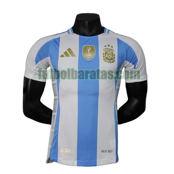 camiseta argentina 2024 azul blanco primera player