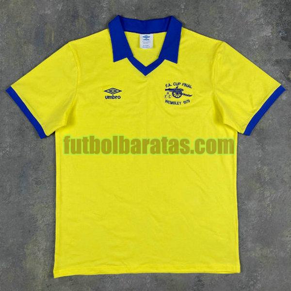 camiseta arsenal 1971-1979 amarillo segunda