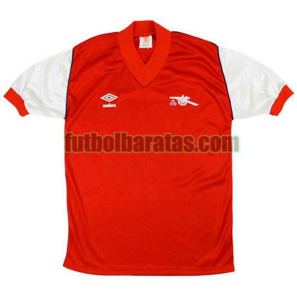 camiseta arsenal 1982-1984 rojo primera