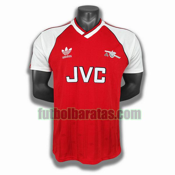 camiseta arsenal 1988 rojo primera player