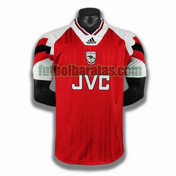 camiseta arsenal 1992 1993 rojo primera player