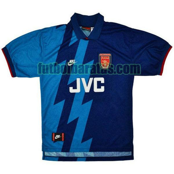 camiseta arsenal 1995-1996 azul segunda