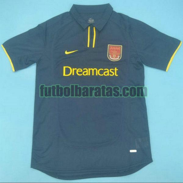 camiseta arsenal 2000-2002 azul segunda