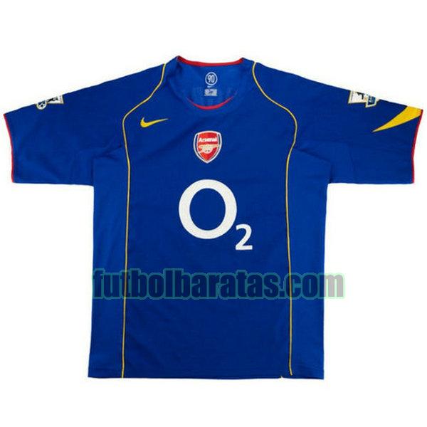 camiseta arsenal 2004-2006 azul segunda