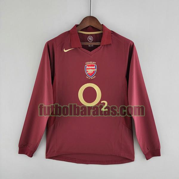 camiseta arsenal 2005 2006 rojo primera ml