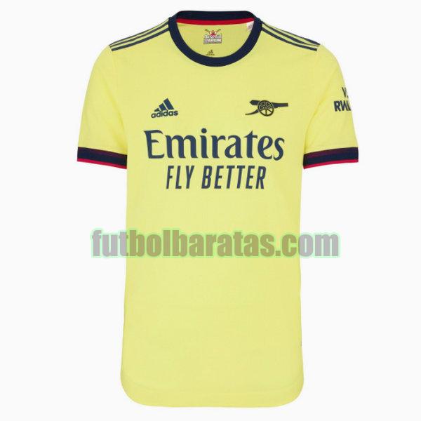 camiseta arsenal 2021 2022 amarillo segunda