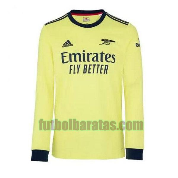 camiseta arsenal 2021 2022 amarillo segunda ml